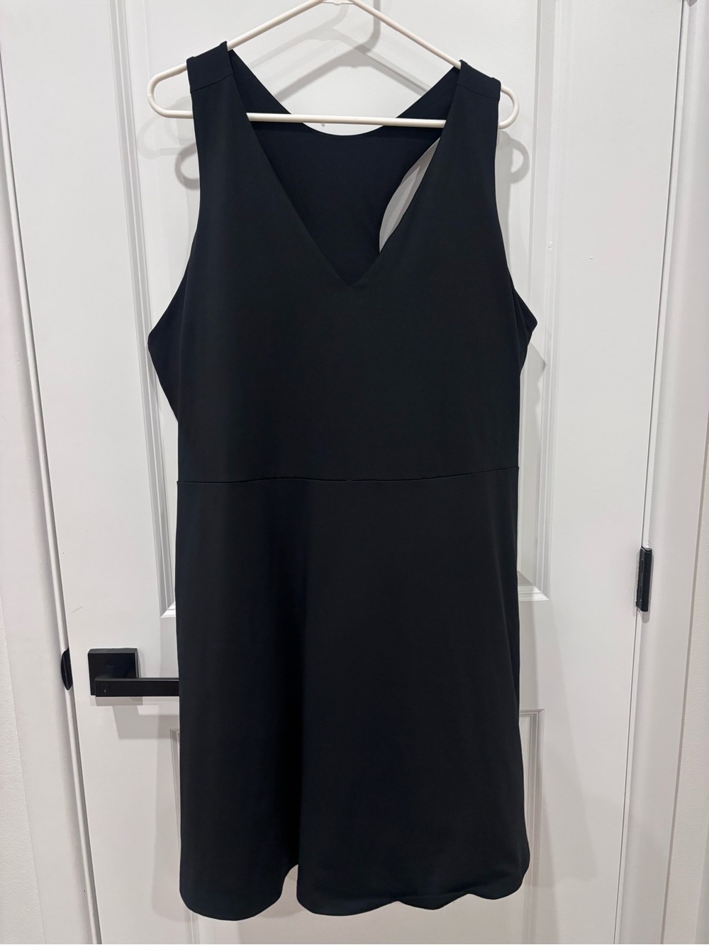 Fabletics Black V-Neck Mini Dress